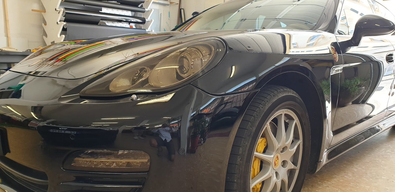 phare avant porsche panamera