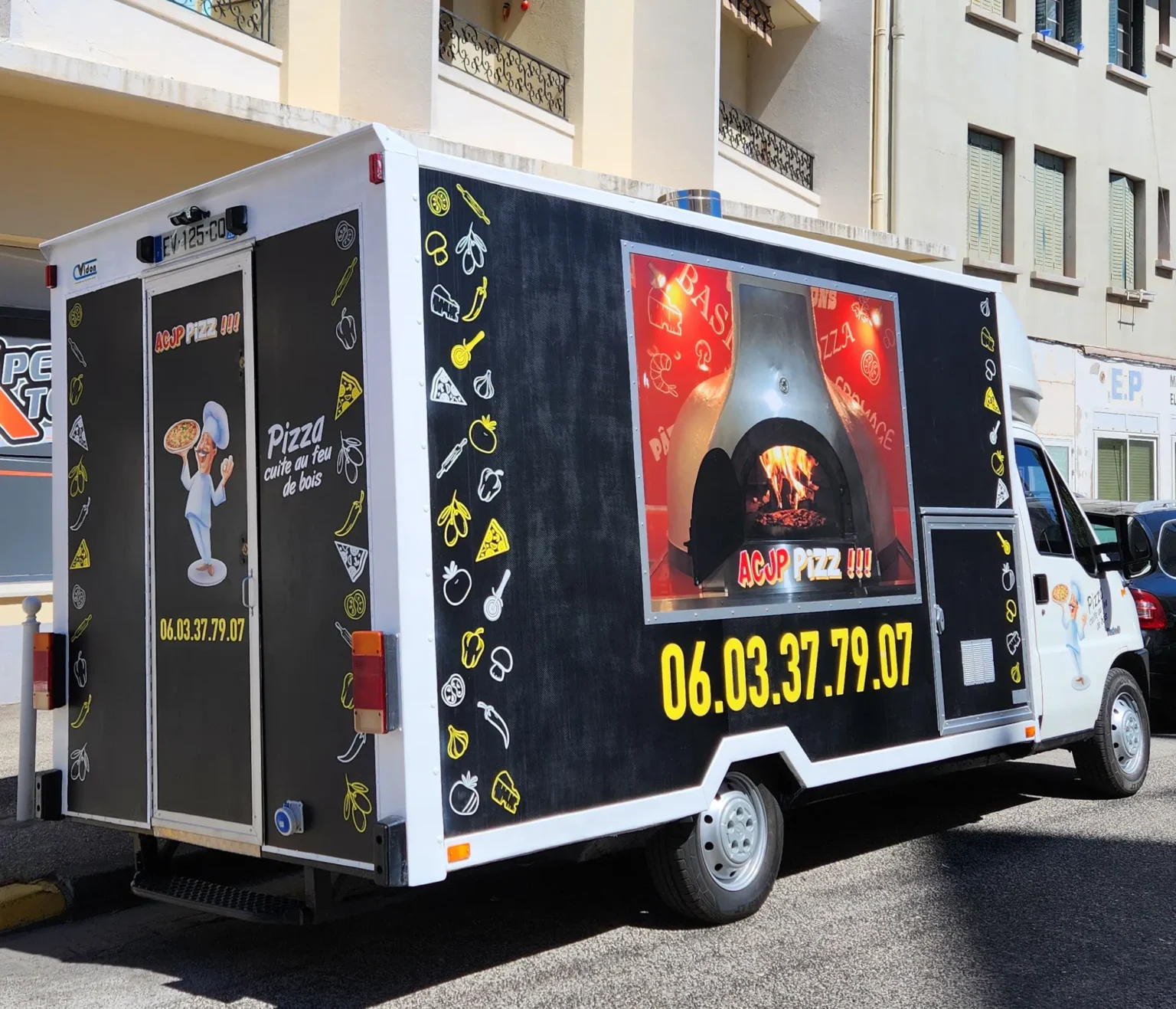 camion pizza Toulon la rode