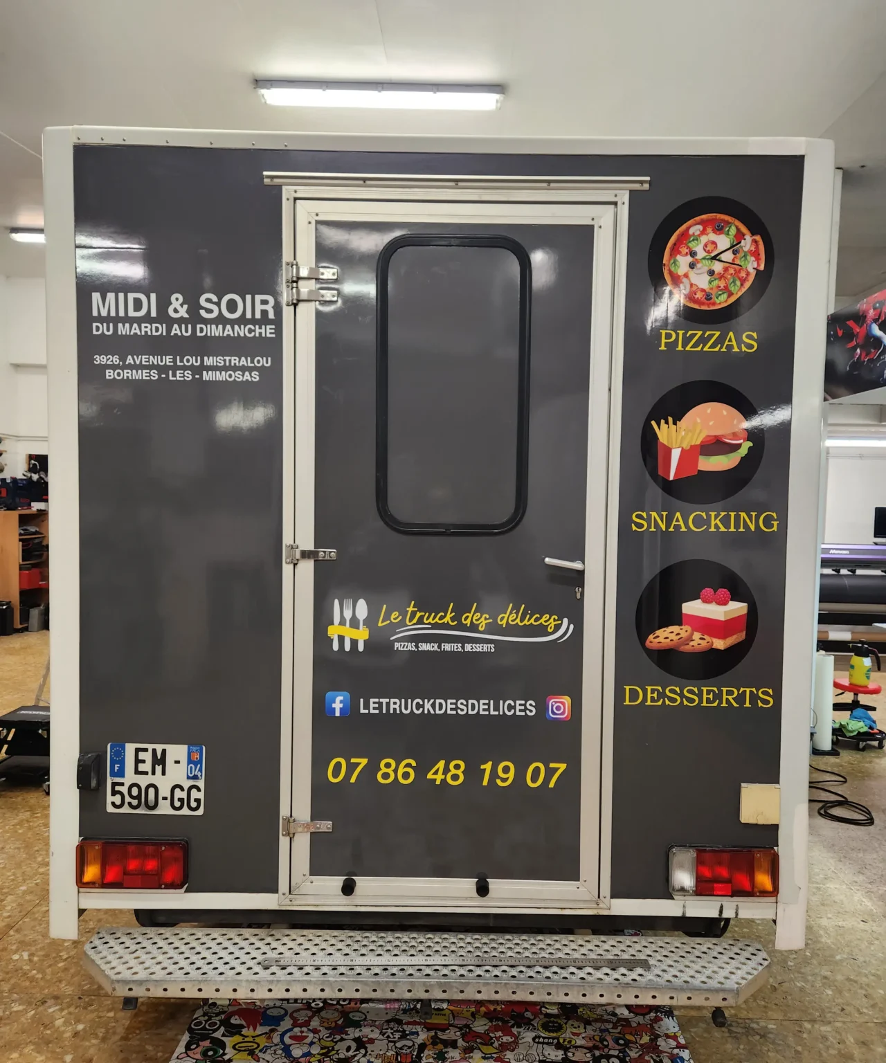 covering food truck snack La Garde