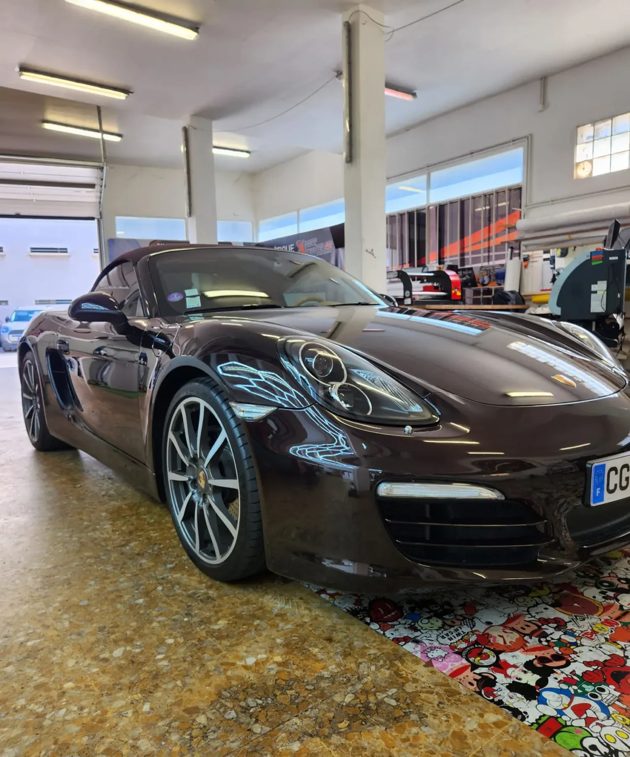 Vitres teintées cabriolet Porsche 83