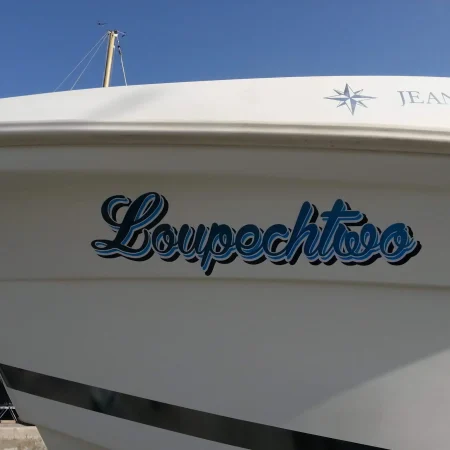 Nom de baptême bateau personnalisé